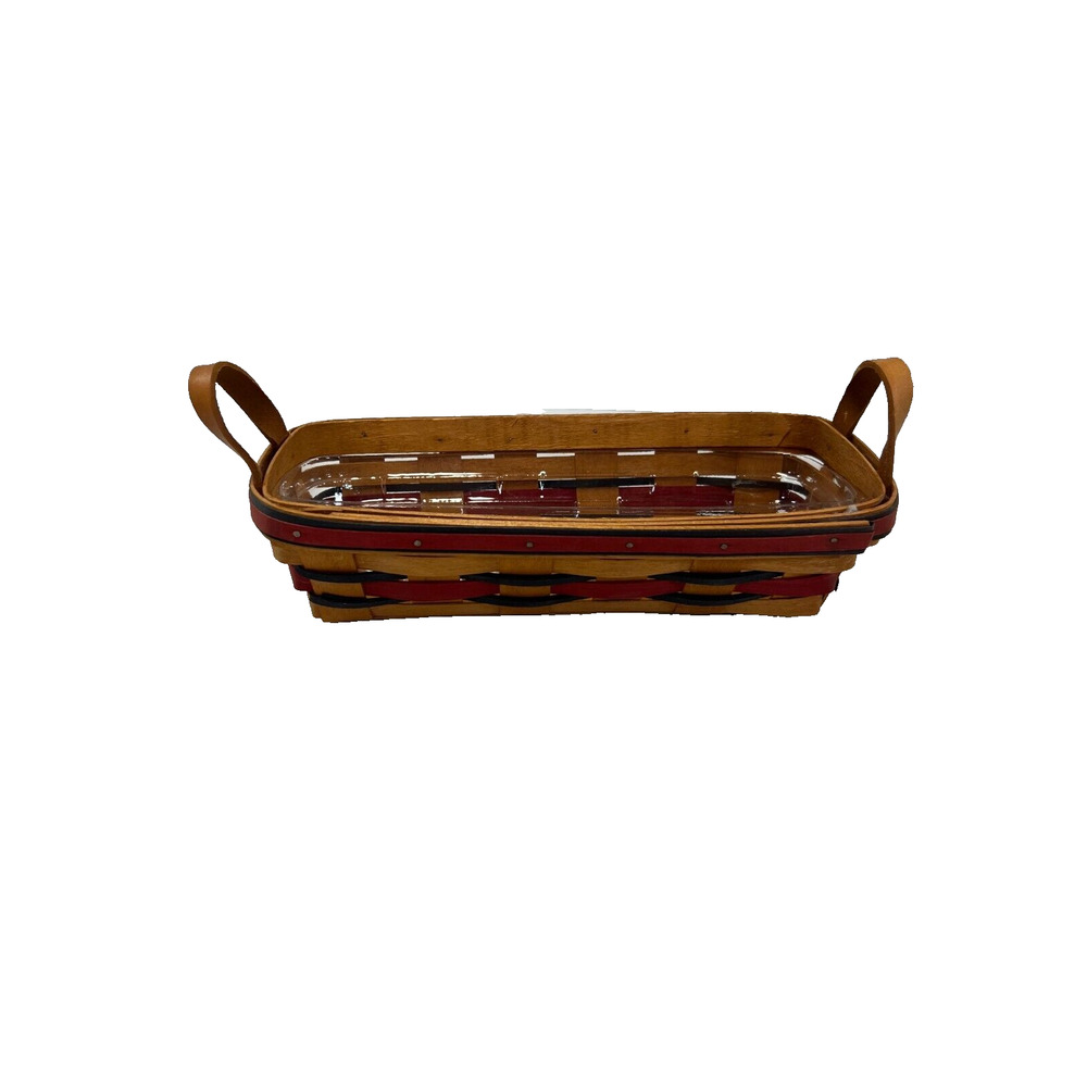 1993 Longaberger All-American Liberty Basket w/Protector 11.5"L x 5"W x 3"H